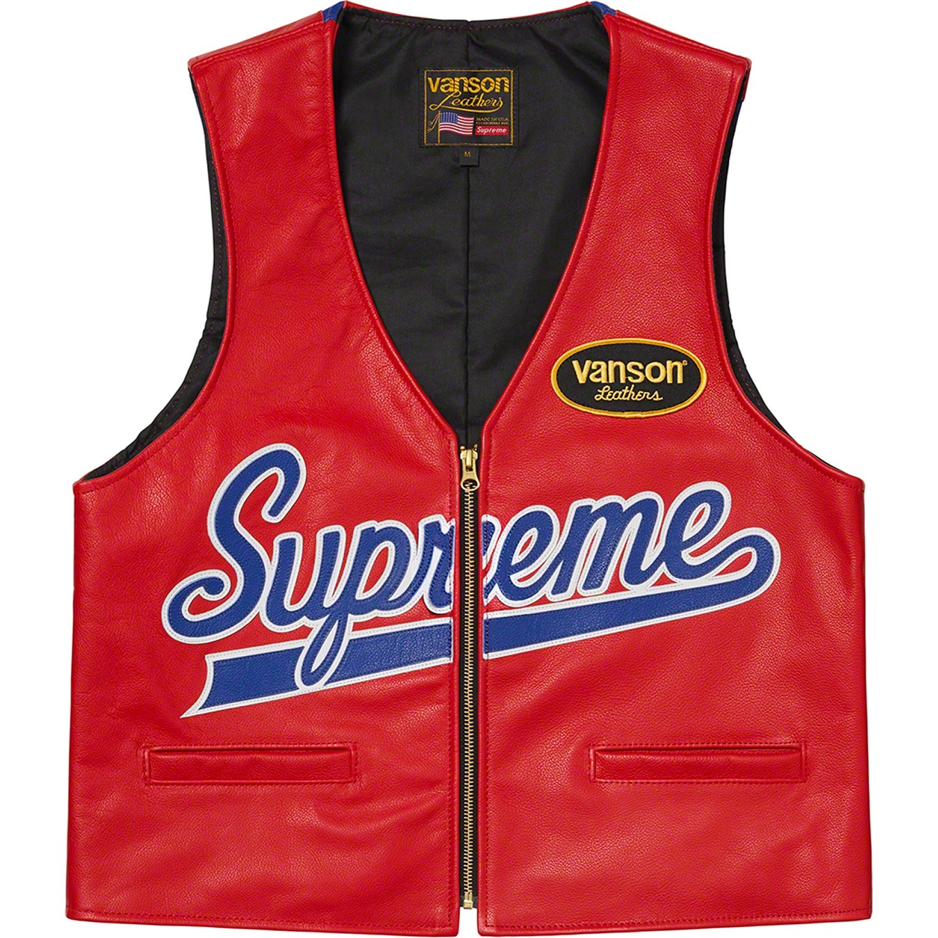 Supreme®/Vanson Leathers® Spider Web Vest view 2